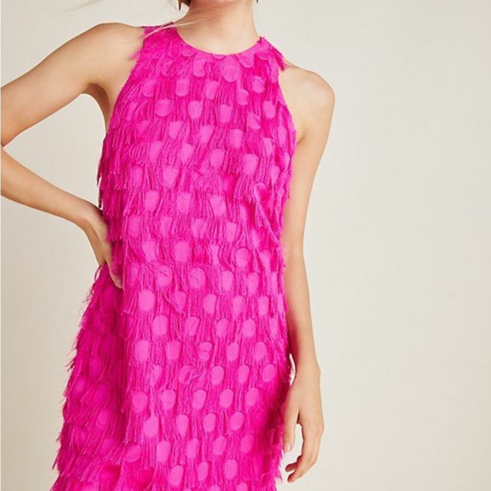 Anthropologie Fringe Dress